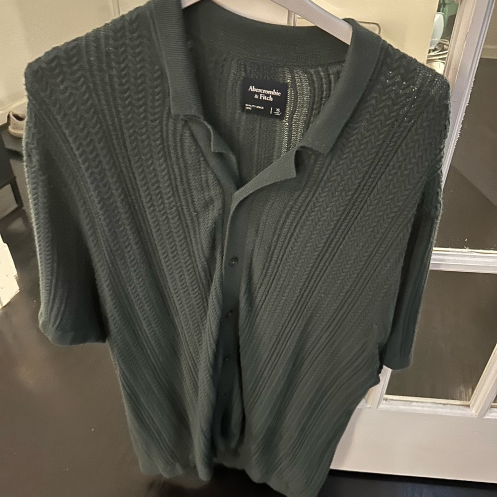 Abercrombie Summer Button Down T Shirt Knitted